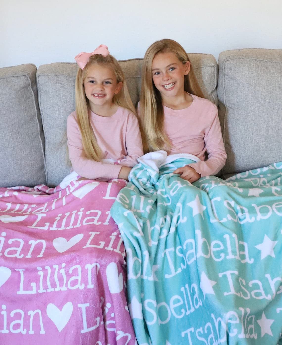 Personalized Baby Blanket with Name & Monogram - Customized for Boys & Girls, Newborns & Kids, Perfect for Birthdays, Father's Day, King Size, MPDHG1754-MB Black - Ideal for Nursery, Travel, and Cozy Family Moments