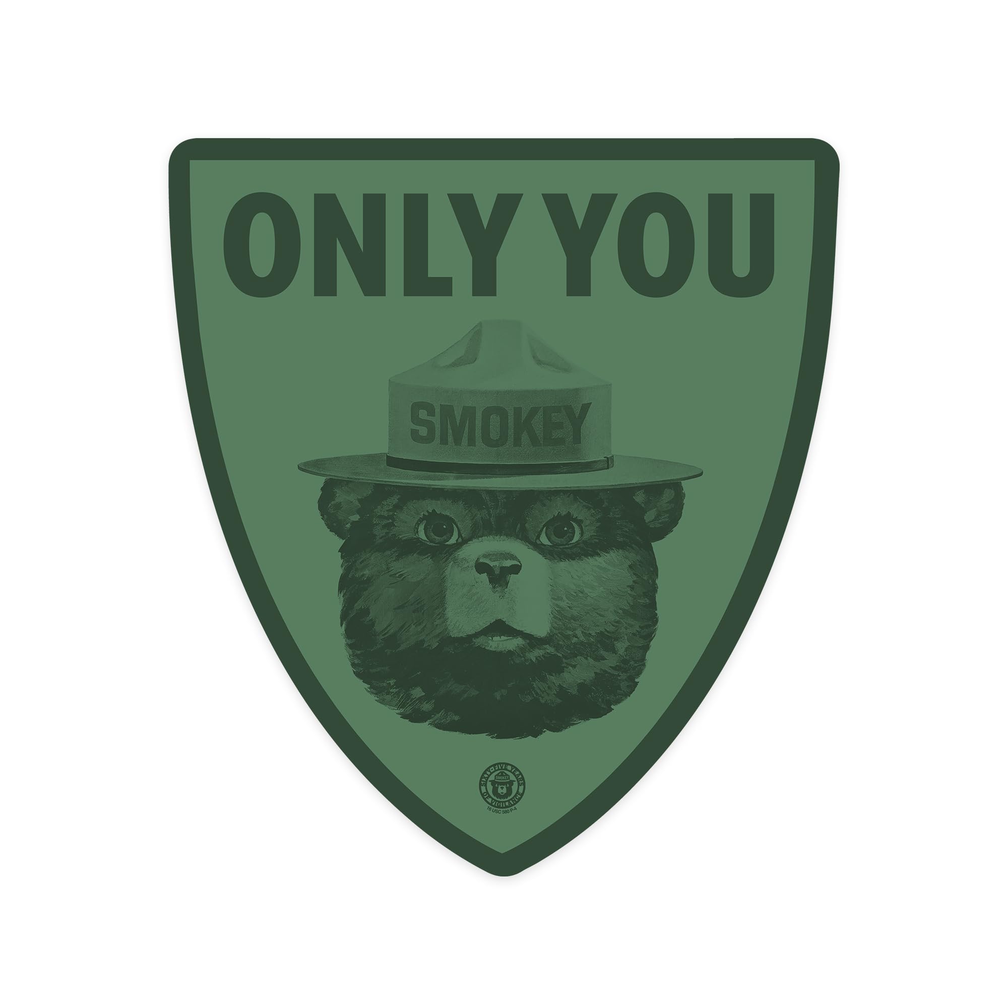 Smokey Bear Die Cut Vinyl Stickers - Waterproof Decals for Cars, Laptops, Water Bottles & Coolers (1-3 Inch) - Perfect for Outdoor Gear, Travel Accessories & Personalizing Your Belongings