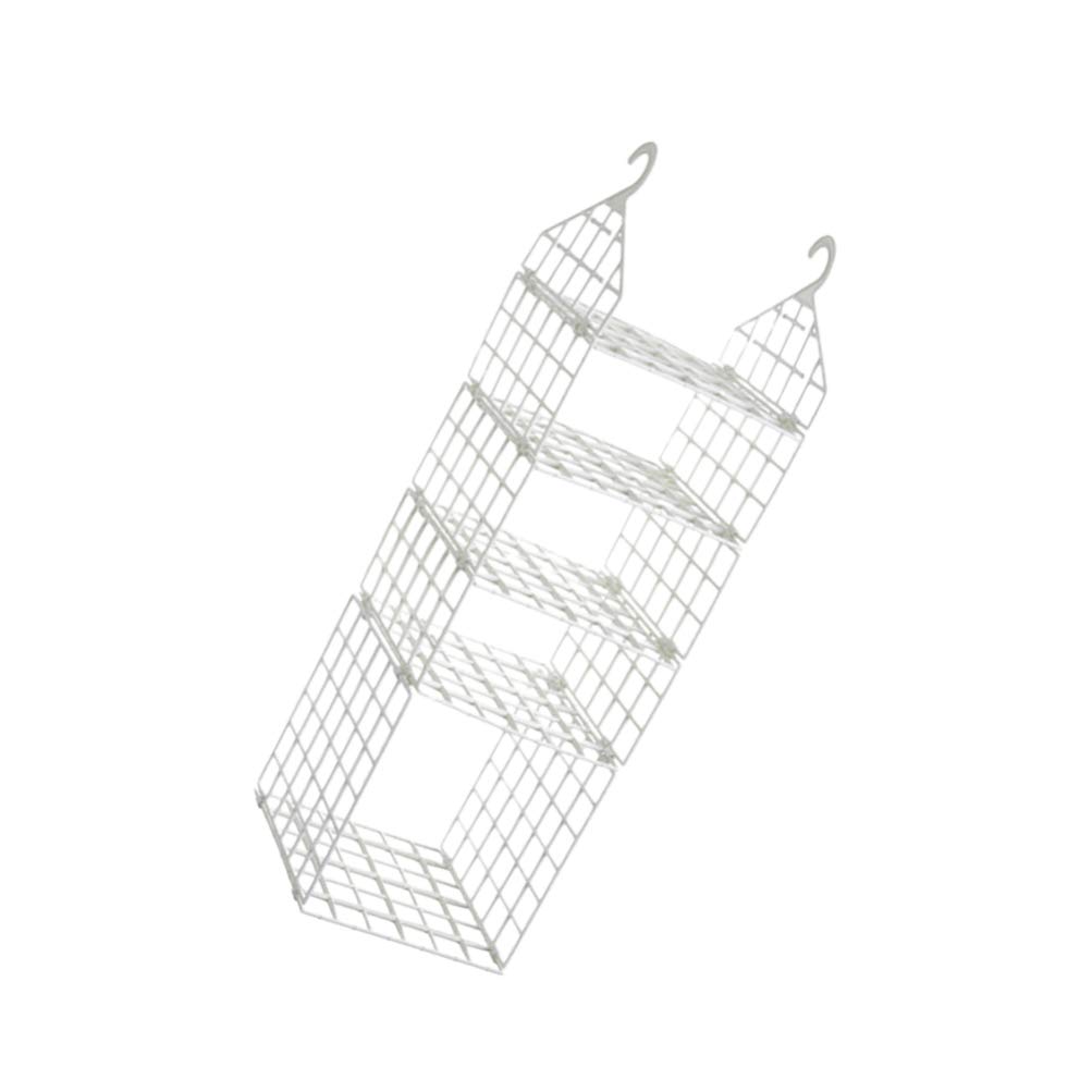 ARTIBETTER Collapsible Clothes Rack - Foldable Clothing Organizer with Shelves for Wardrobe, Closet & Laundry Room - Space Saving Storage Solution for Shirts, Pants & Accessories - White