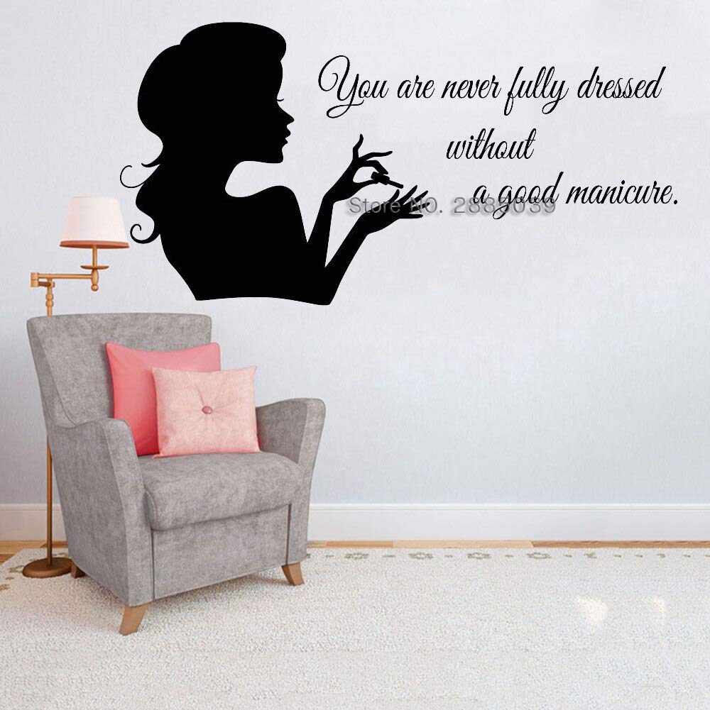 Vinyl Nail Salon Quote Decals - Gadgets Wrap Wall Stickers for Windows, Doors & Home Decor - Perfect for Salon Decor, Room Makeovers & DIY Projects