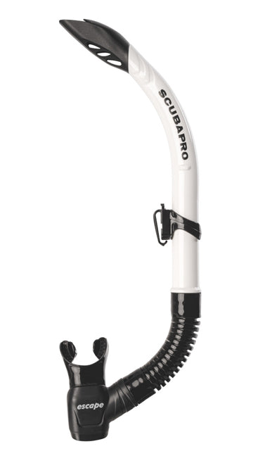 Scubapro Escape Semi Dry Snorkel - Comfortable Anti-Water Design for Scuba Diving, Snorkeling & Swimming - Perfect for Ocean Adventures & Water Sports