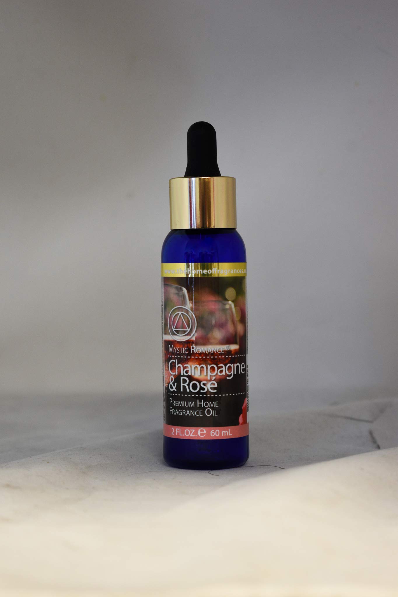 Premium 2 oz Champagne & Rose Essential Oil with Glass Dropper - Perfect for Aromatherapy, Massage & DIY Beauty Products