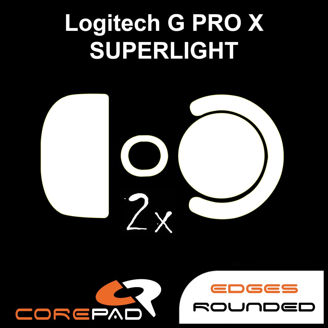 Corepad Skatez v2 Mouse Feet for Logitech G Pro X Superlight Wireless - Ultra Smooth Gliding, Enhanced Precision for Gaming & Esports - Perfect for FPS, MOBA & Competitive Gaming