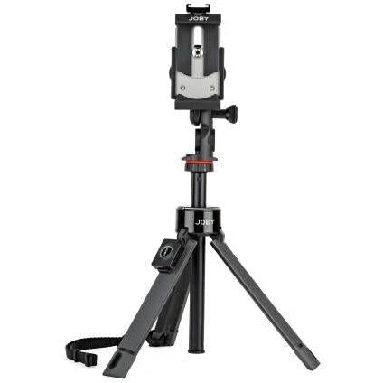 Joby Griptight Pro Telepod - Adjustable Tripod Stand for Smartphones & Cameras - Perfect for Travel, Vlogging & Outdoor Photography