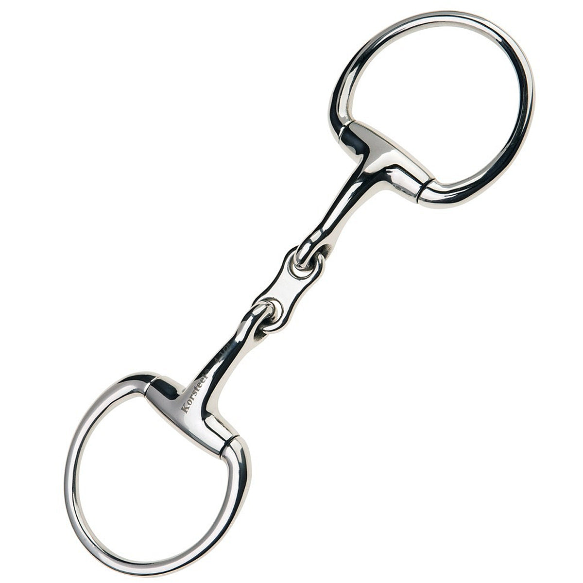 JP Korsteel Stainless Steel French Link Eggbutt Snaffle Bit - Comfortable Horse Training Bit for Dressage, Jumping & Trail Riding