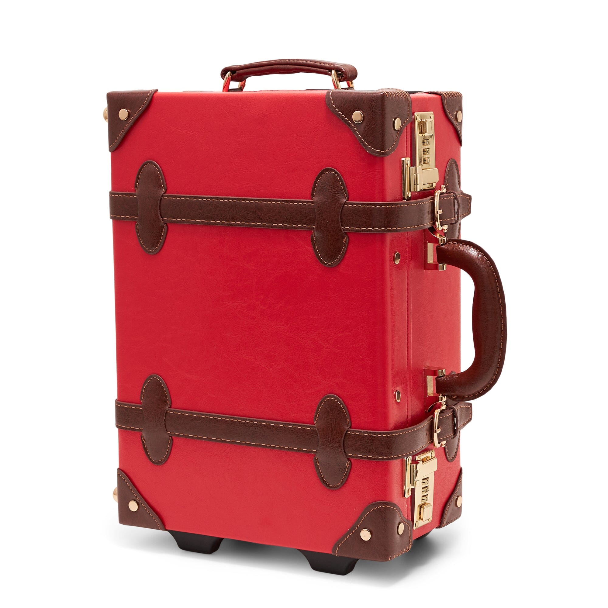 The Entrepreneur Red Kids Carry-On Luggage - Lightweight & Durable Travel Suitcase for Children - Perfect for Airplane Trips, School Travel & Family Vacations