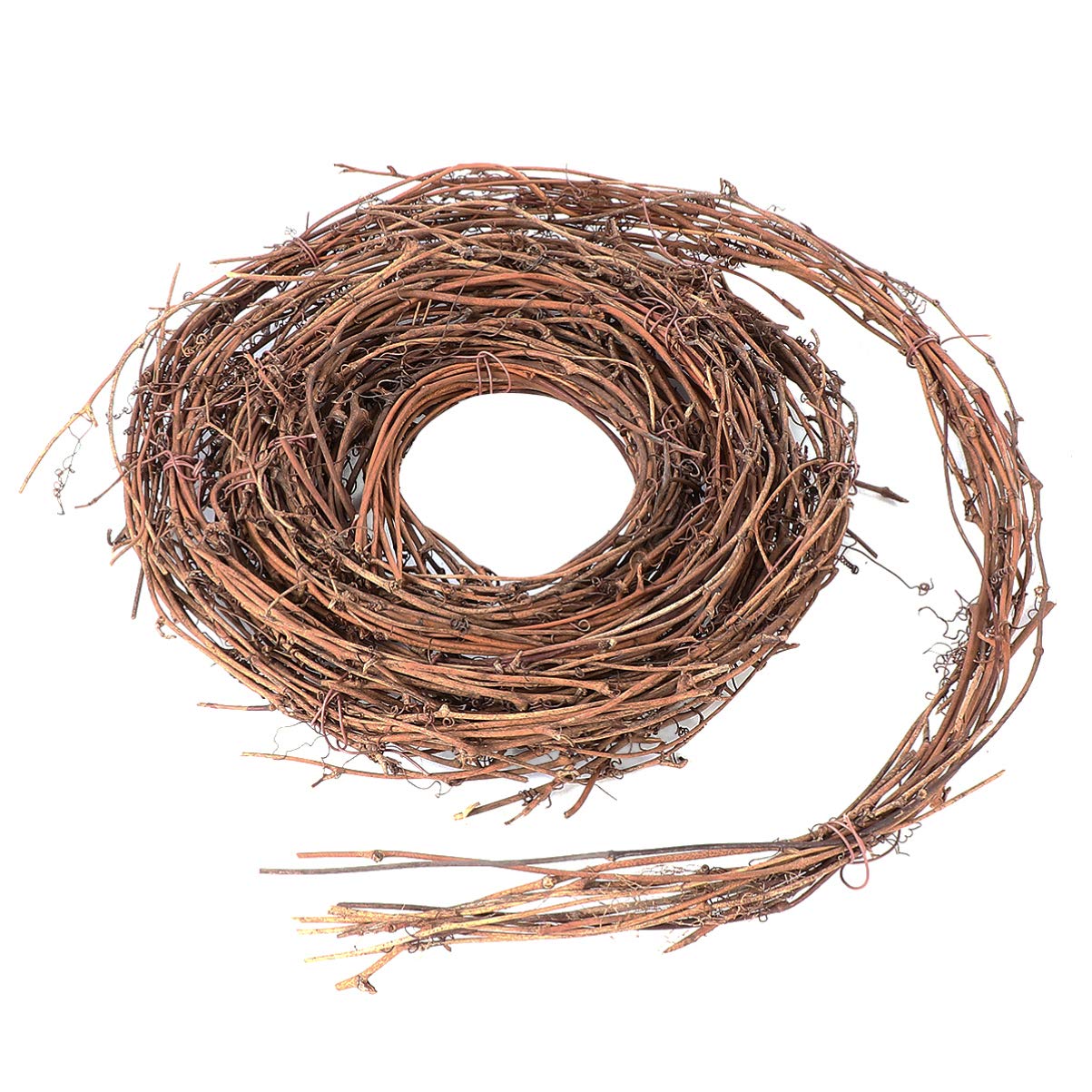 Natural Grapevine Wreath - 15.7ft Twig Garland for DIY Wedding & Home Decor - Perfect for Backdrops & Crafts