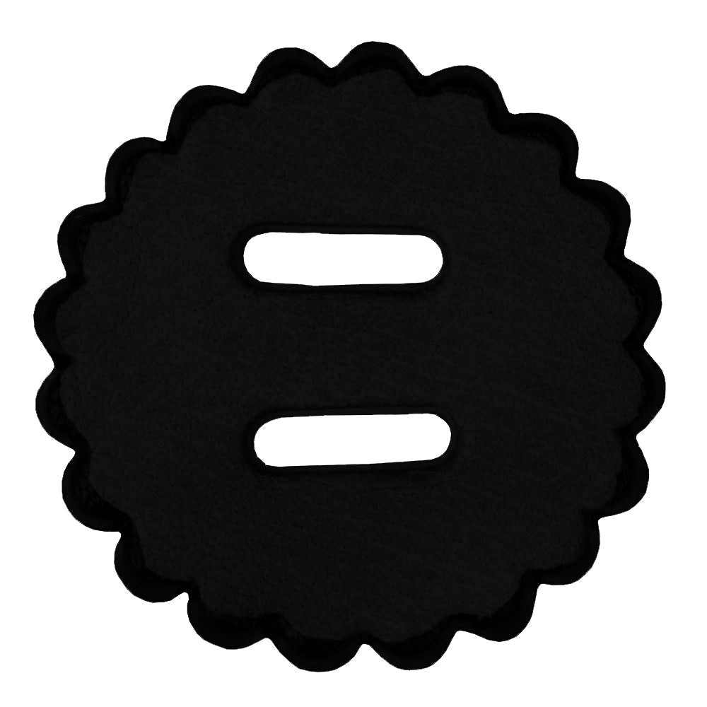Hilason Slotted Scalloped Leather Rosette Concho Saddle Black - Western Horse Riding Equipment for Equestrian & Show Saddles