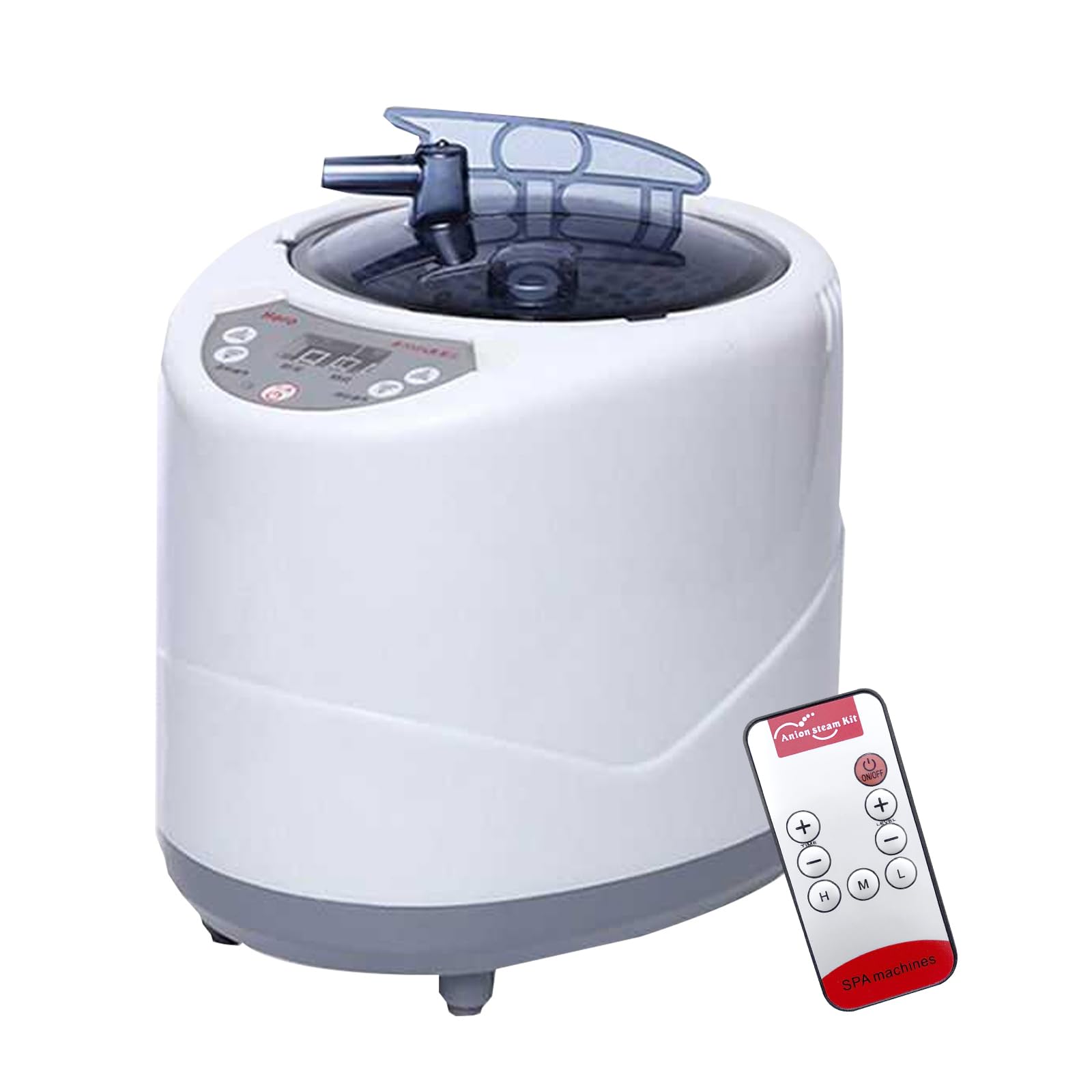 HUATOL 2L Portable Sauna Steamer with Remote Control - Stainless Steel Home Spa Steam Generator for Body Therapy & Detox | Perfect for Home Relaxation, Post-Workout Recovery & Self-Care Sessions (Batteries Not Included)