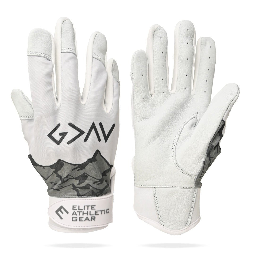 God is Greater Than The Highs and Lows Baseball Batting Gloves - Perfect for Baseball Training, Games & Outdoor Sports