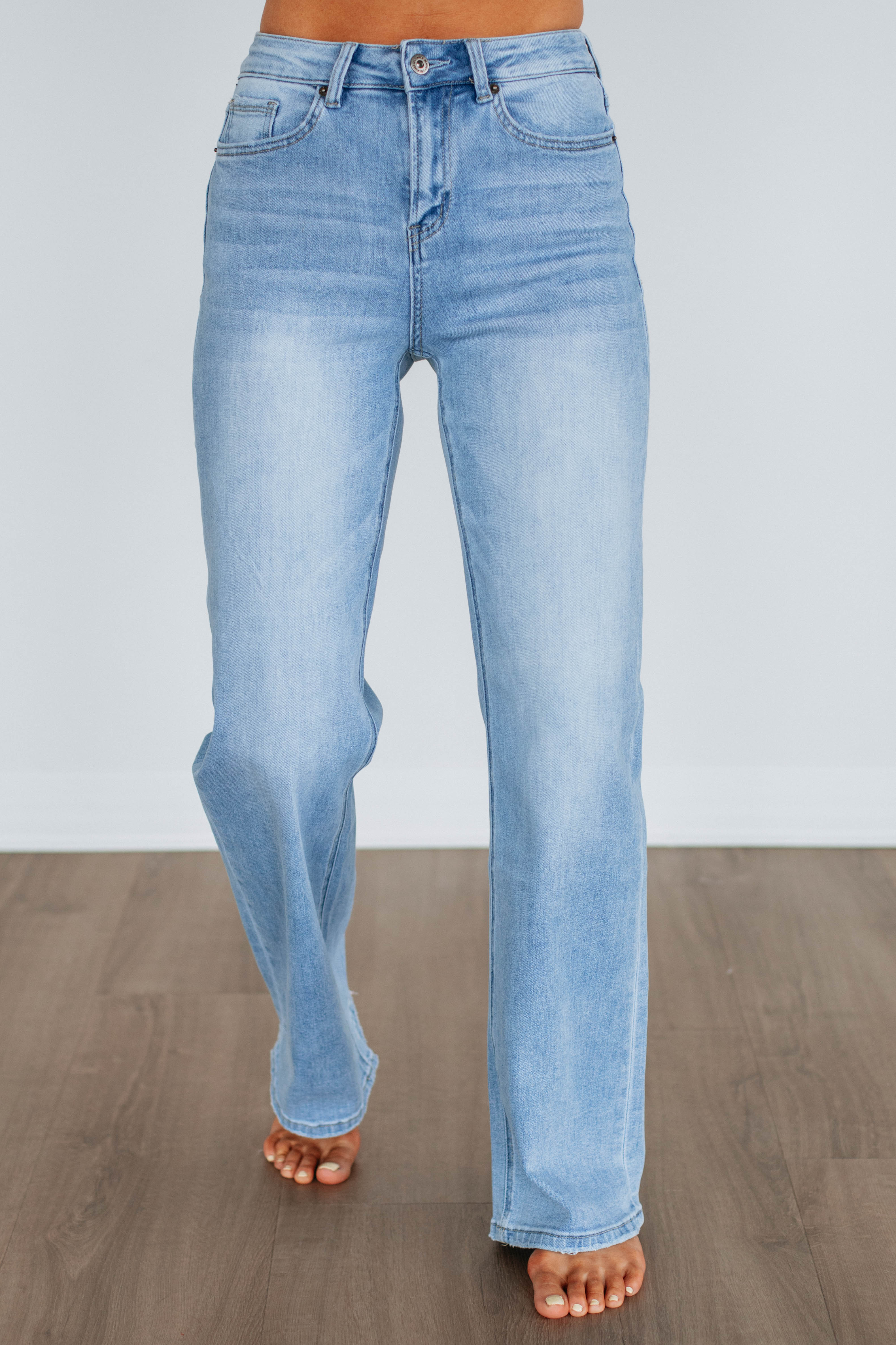 Sicilia Mica Jeans for Women - High Waist Stretch Denim Pants - Comfortable & Stylish Jeans for Casual Wear, Office, and Night Out