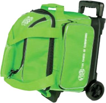 **Premium Bowling Ball Roller Bag with 1 Ball Capacity - Durable & Stylish Green Design - Perfect for League Play & Practice Sessions**