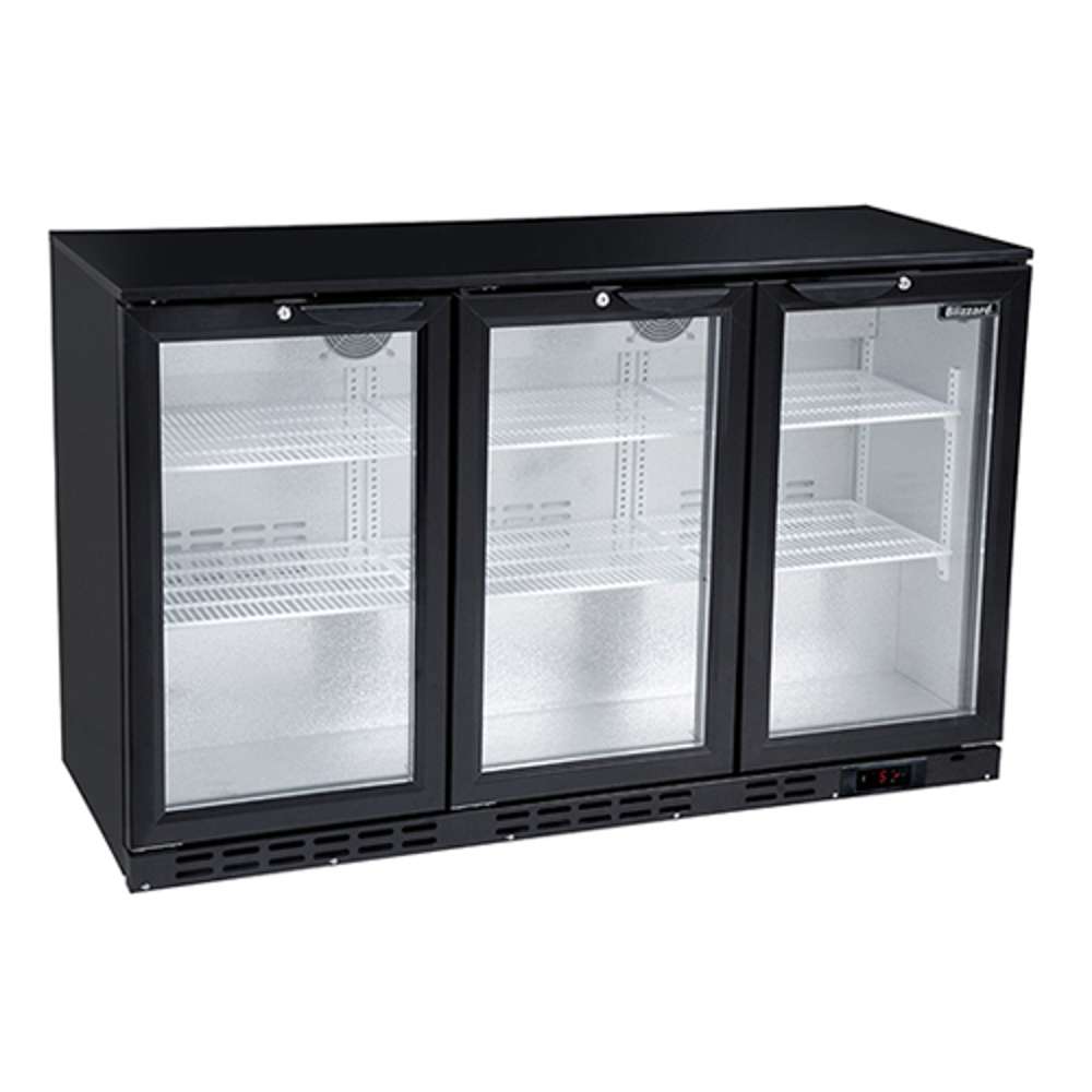 Alpha Commercial Bottle Cooler 3 Door 1600L - High Capacity Beverage Refrigerator for Bars, Restaurants & Convenience Stores - Perfect for Beer, Wine & Soda Storage