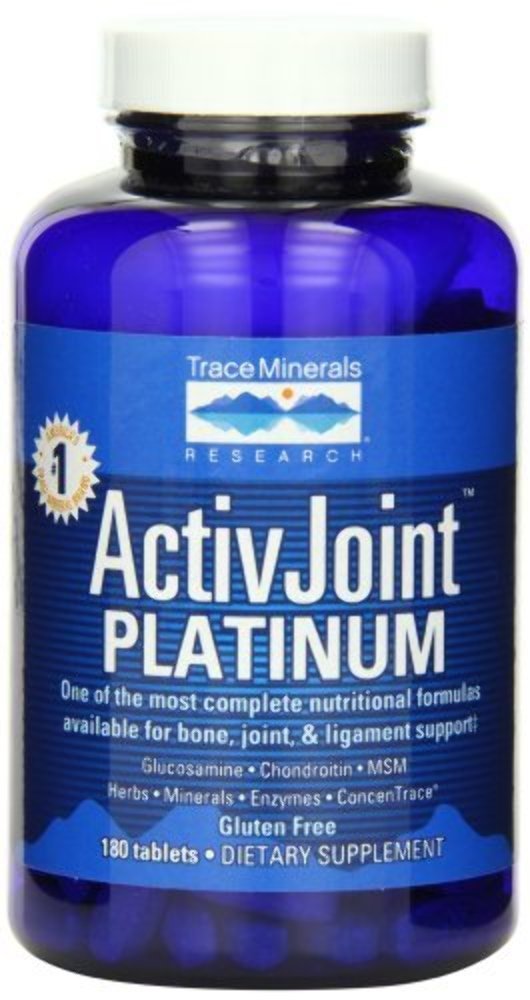 Trace Minerals Active Joint Platinum Supplement - 180 Tablets (3 Pack) | Supports Joint Health & Mobility for Active Lifestyles | Ideal for Athletes, Seniors & Fitness Enthusiasts