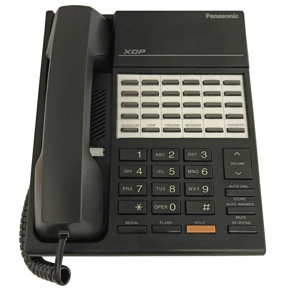 Panasonic KX-T7220 Black Corded Telephone with Caller ID - Perfect for Home & Office Communication