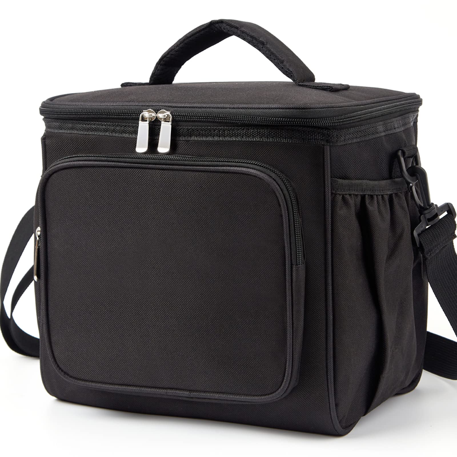 Insulated Lunch Bag for Men - Reusable Leakproof Cooler Tote, 13L Black Lunch Box for Work, School, Picnic & Beach | Perfect for Office, Outdoor Activities & Daily Commute