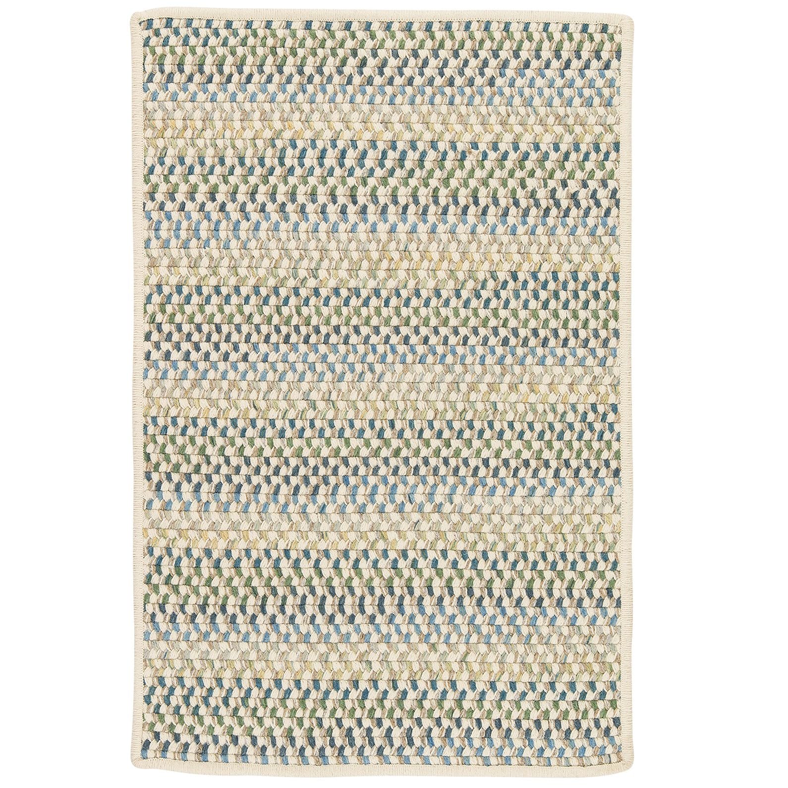 Premium Chapman Wool Rugs 5x8 Feet - Soft Handmade Peacock Blue Natural Fiber Area Rug for Living Room, Bedroom & Home Decor