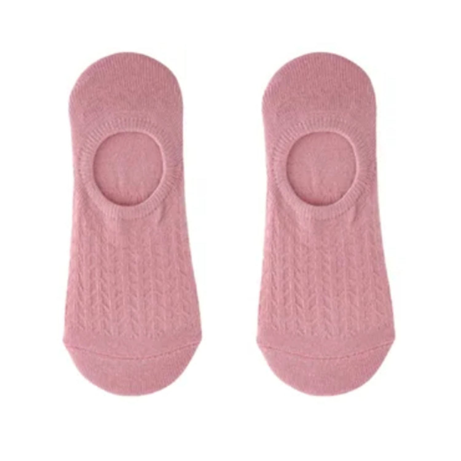 FLOOF Women's No Show Socks - Invisible Low Cut Liner Socks for Sneakers & Loafers - Breathable Comfort for Everyday Wear (Pink)