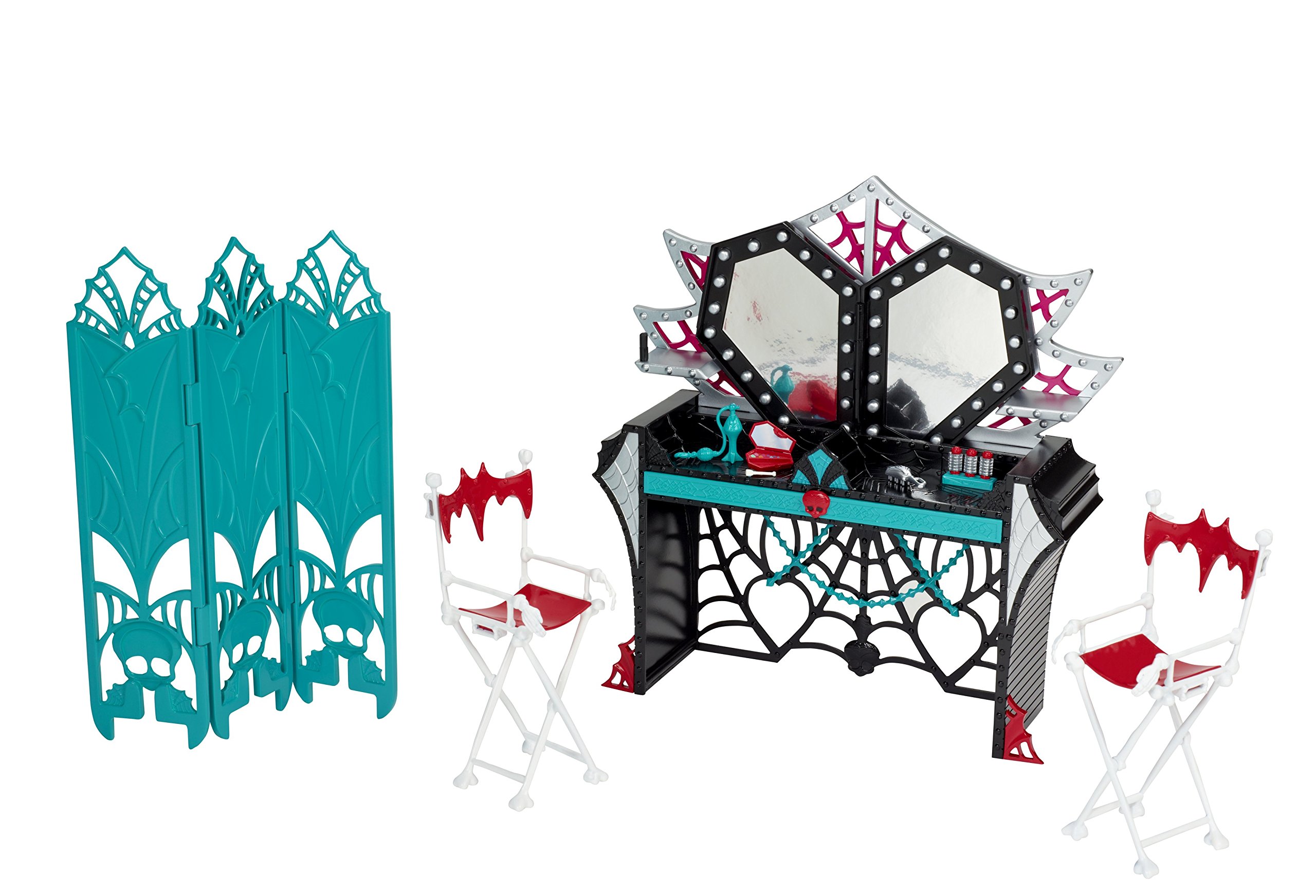 Monster High Frights Camera Action Dressing Room Playset - Dollhouse Accessories for Kids | Perfect for Pretend Play, Birthday Gifts & Collectors