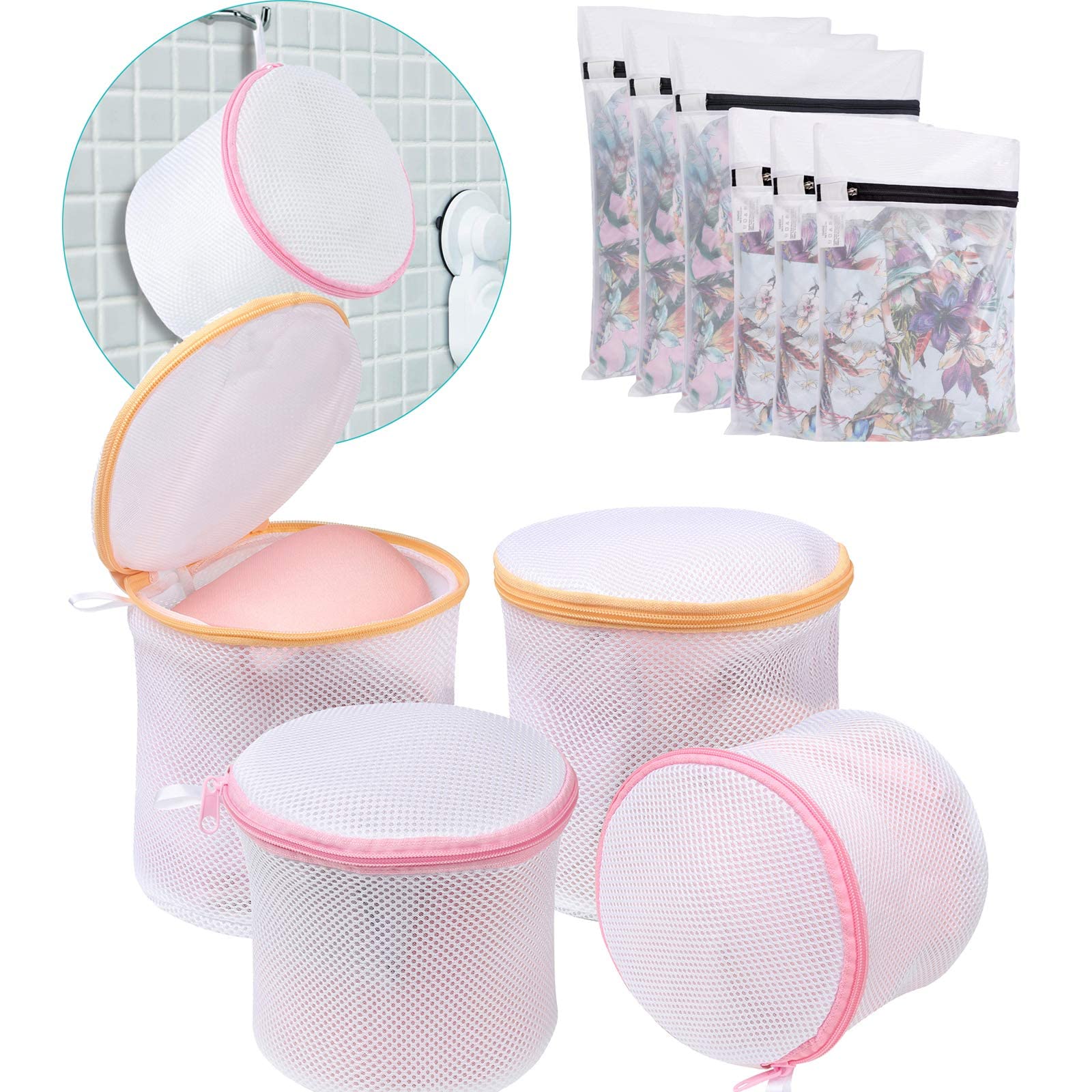 Bagail 10-Pack Mesh Laundry Bags Set - 6 Delicate Wash Bags & 4 Bra Washing Bags for Gentle Fabric Care | Perfect for Travel, Gym, Baby Clothes & Delicates Protection