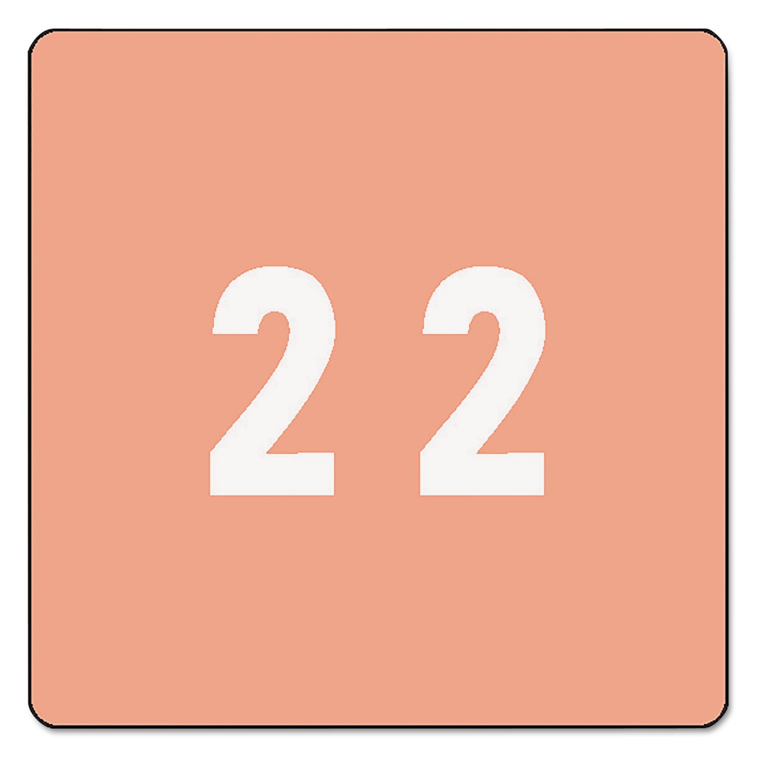 Smead 67422 Pink End Tab Labels - 250/Roll for Office Filing