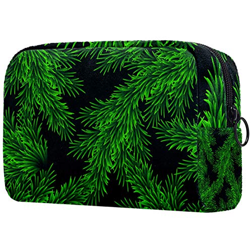 LEVEIS Small Makeup Bag - Pine Tree Design Cosmetic Pouch for Women | Travel & Purse Organizer