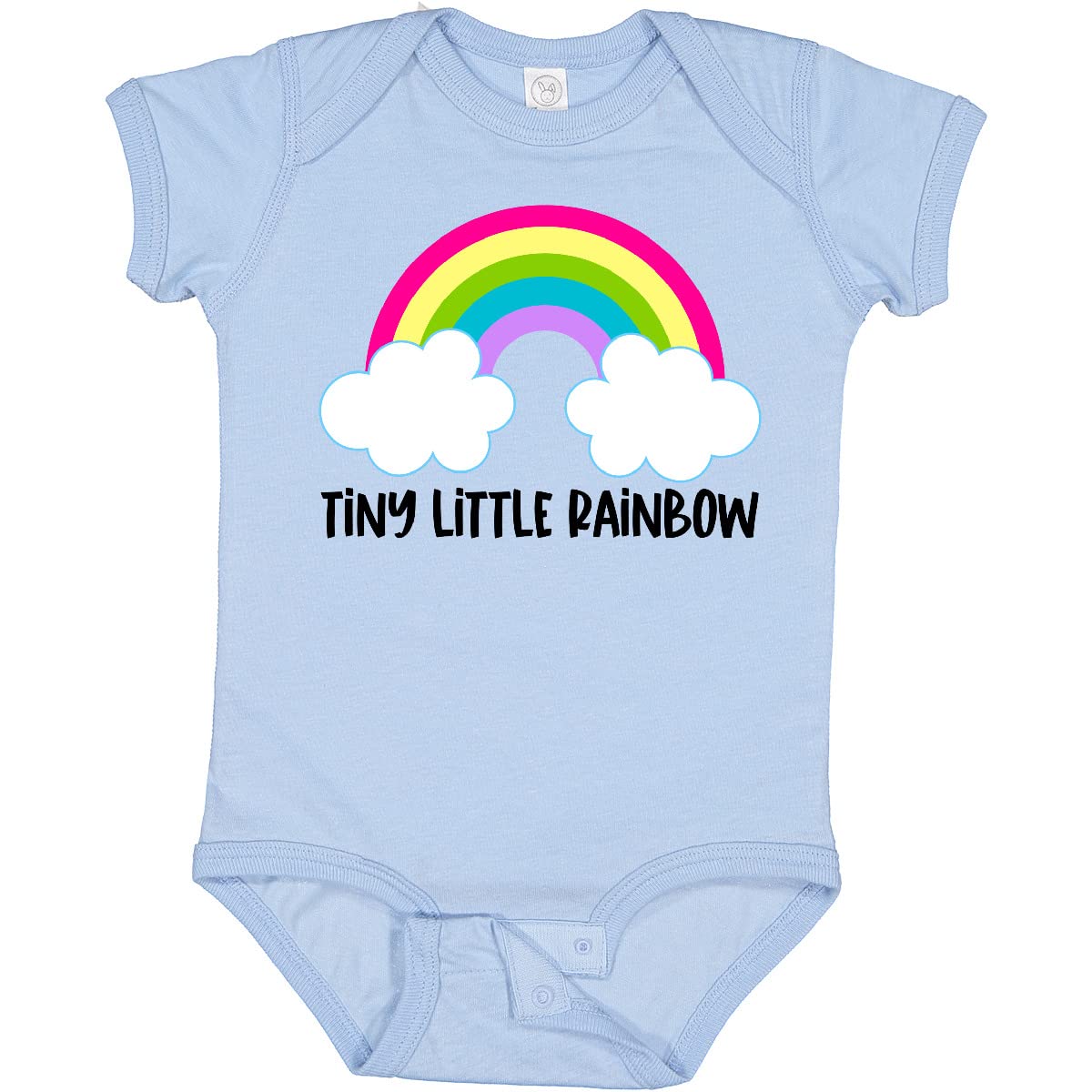 Inktastic Baby Tiny Little Rainbow Baby Bodysuit - Soft Cotton Onesie for Newborns & Infants - Perfect for Playdates, Photo Shoots & Everyday Wear
