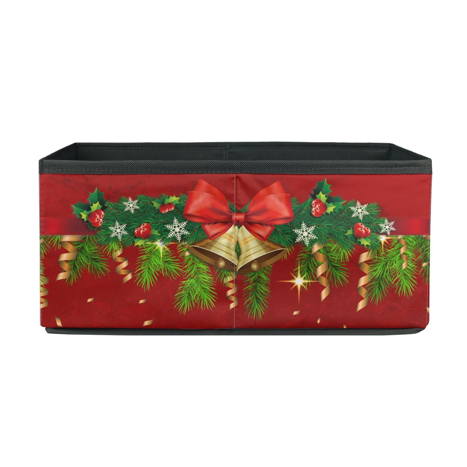 DDFS Fabric Storage Bins with Cute Dual Handles - Foldable Closet Organizer, Shelf & Book Storage Box for Home, Office & Kids Room Organization