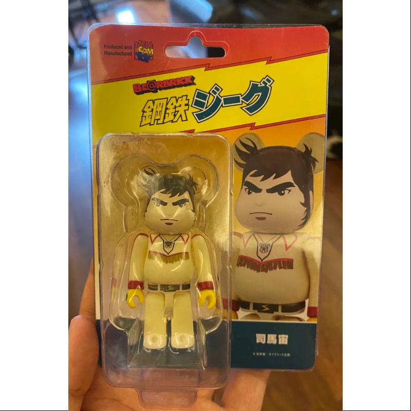 Limited Edition Bearbrick Steel Jeeg Hiroshi Shiba 100% Collectible Figure by Medicom - Perfect for Anime Fans, Collectors & Home Decor Display