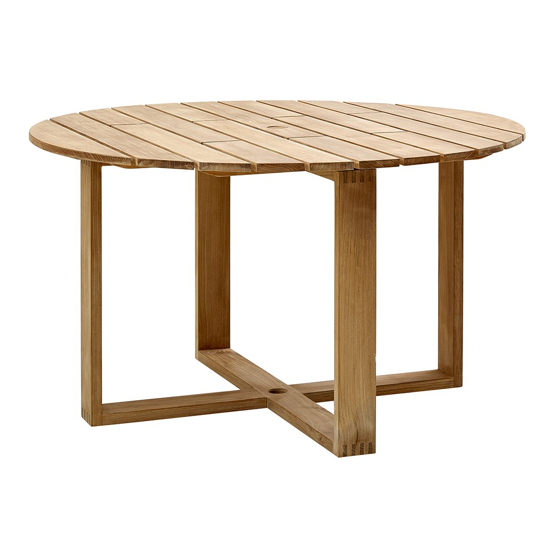 Durable Round Outdoor Dining Table - Weather-Resistant Patio Furniture for Garden, Backyard, and Poolside Gatherings