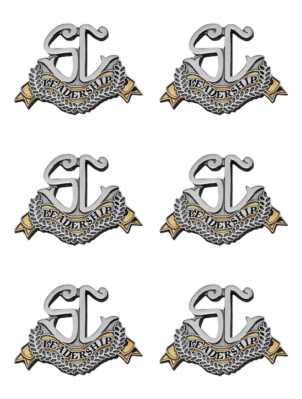 Custom Metal Student Council Award Pins - Set of 6 - Personalized Recognition Badges for School Achievements & Leadership Awards - Perfect for Ceremonies, Graduations & Club Events