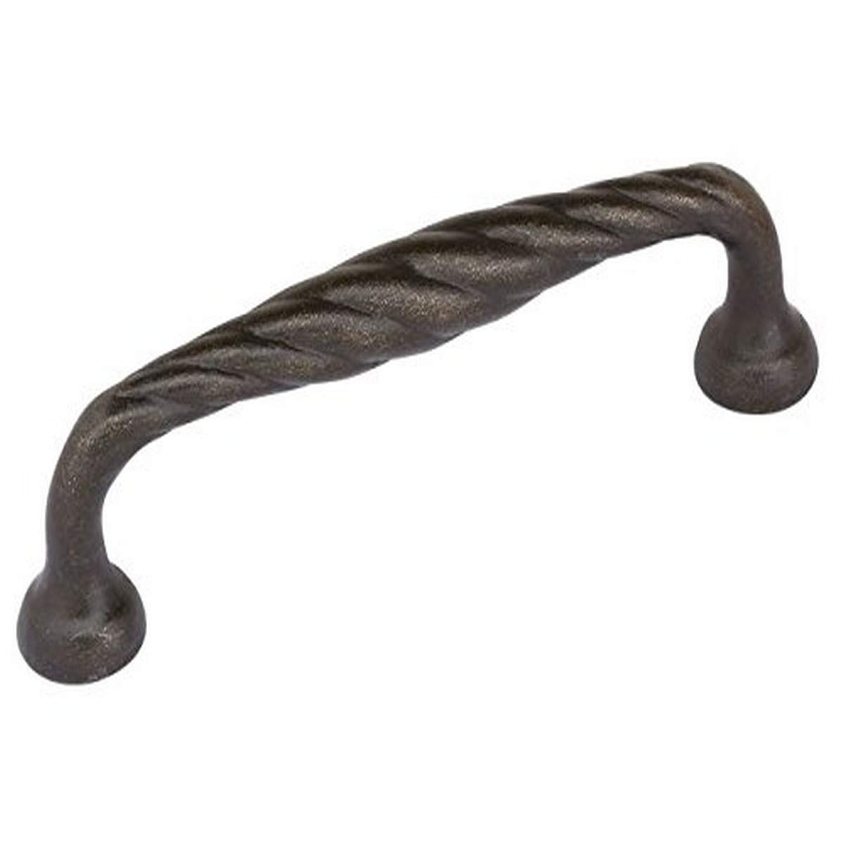 Emtek 86239MB EMT Tuscany Twist Pull - Elegant Cabinet Hardware for Kitchens & Bathrooms