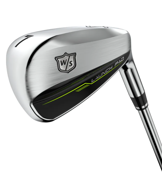 Wilson Launch Pad 2 Women's Golf Club Set - 5 Hybrid, 6 Irons + Pitching Wedge & Sand Wedge | Perfect for Beginner & Intermediate Female Golfers | Driving Range & Course Play