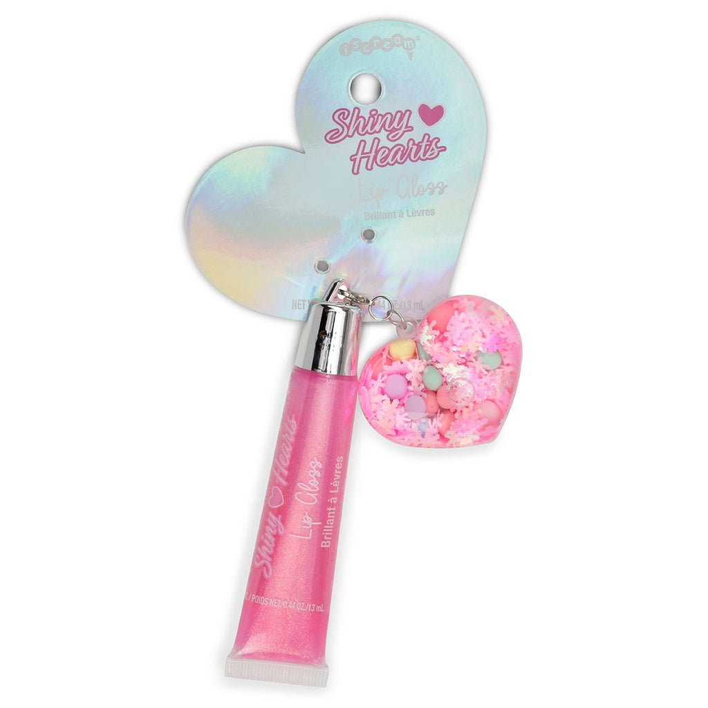 Iscream Shiny Heart Lip Gloss - High Shine Moisturizing Lip Gloss with Plumping Effect, Vegan & Cruelty-Free - Perfect for Date Night, Parties, and Everyday Glam