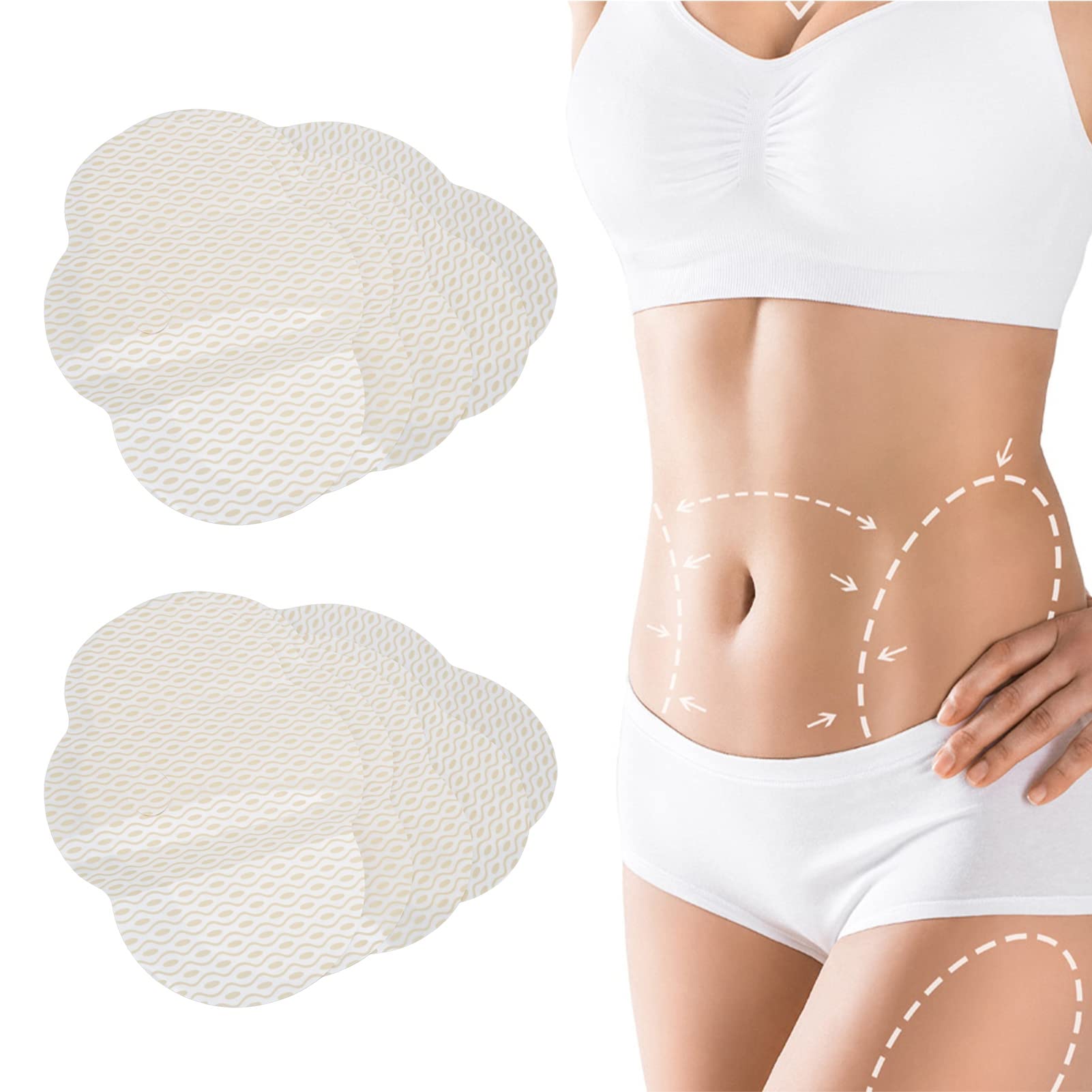 10 Pack Abdomen Lift Tapes - Firming & Slimming Body Tape for Tummy, Cellulite & Sagging Skin | Wrinkle Smoothing Body Applicator Wrap | Easy to Use for Definition & Contouring | Perfect for Postpartum Recovery, Weight Loss & Special Occasion Outfits