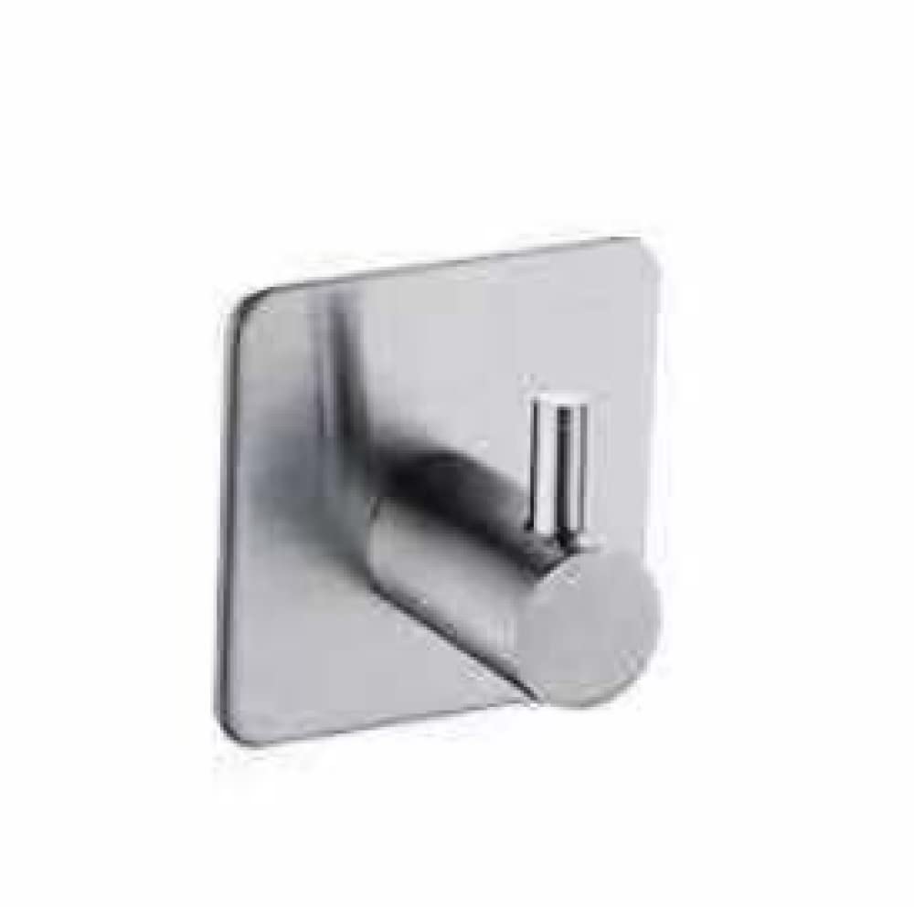 ARKERO Stainless Steel Door Hooks - Wall Mounted Clothes & Towel Hanger for Bathroom, Kitchen & Bedroom Organization - 1 Pack