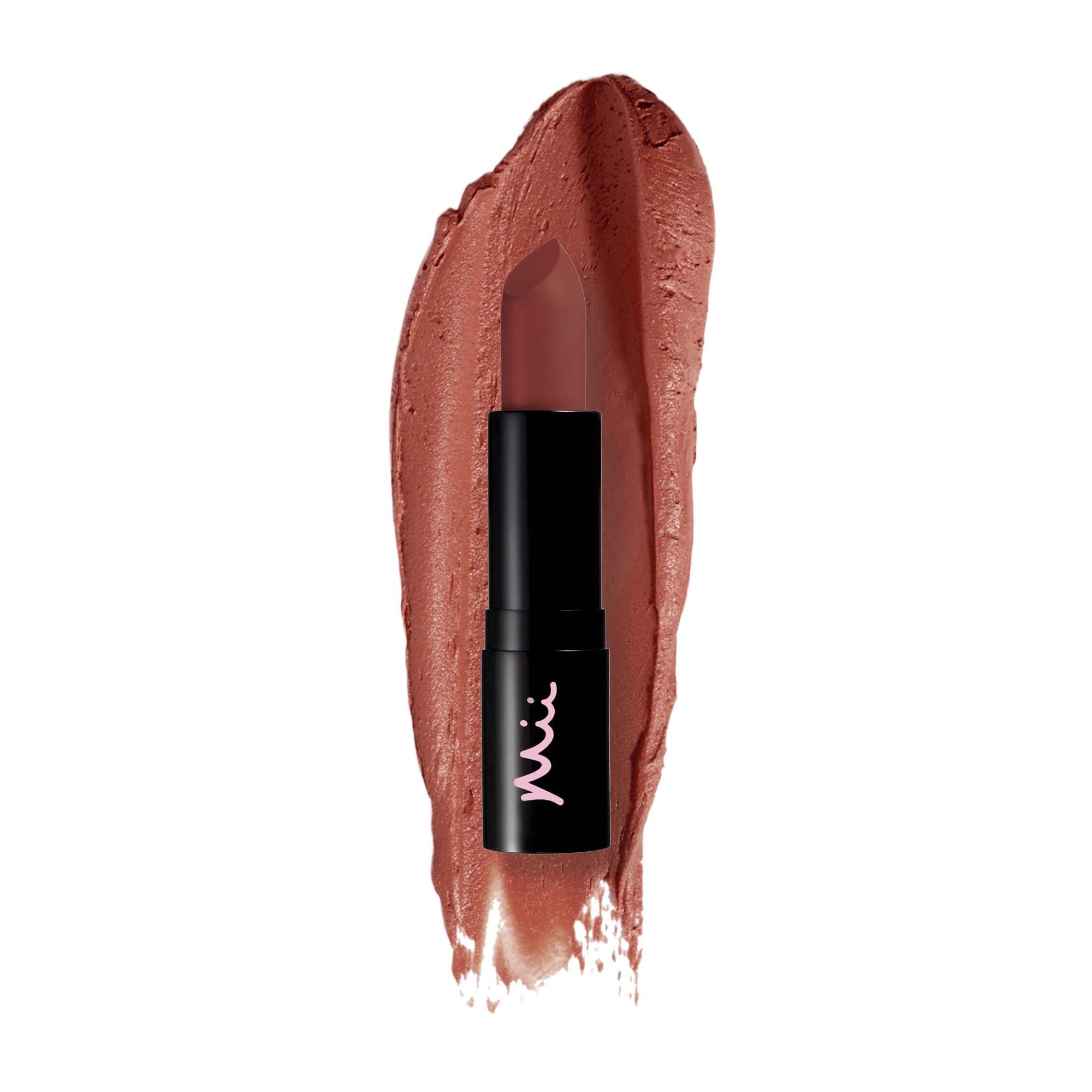 Mii Cosmetics Passion Matte Lip Lover - Long Lasting Suede Finish Lipstick in Bare 01 | Hydrating Matte Lip Color for Day & Night Wear | Perfect for Date Night, Office, and Special Occasions