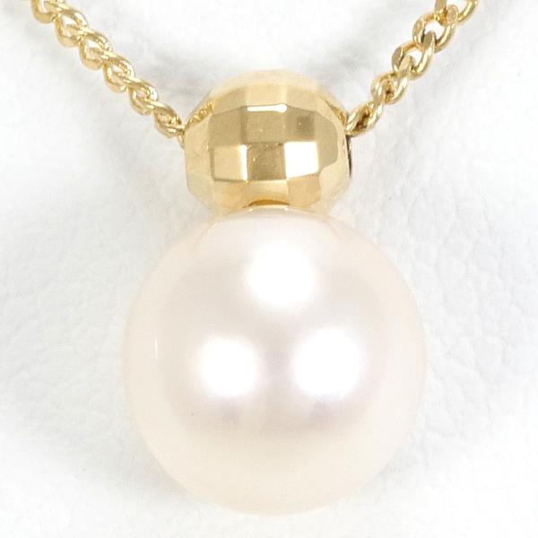 18K Yellow Gold Pearl Necklace for Women - Elegant Luxury Jewelry Gift for Brides, Anniversary & Special Occasions