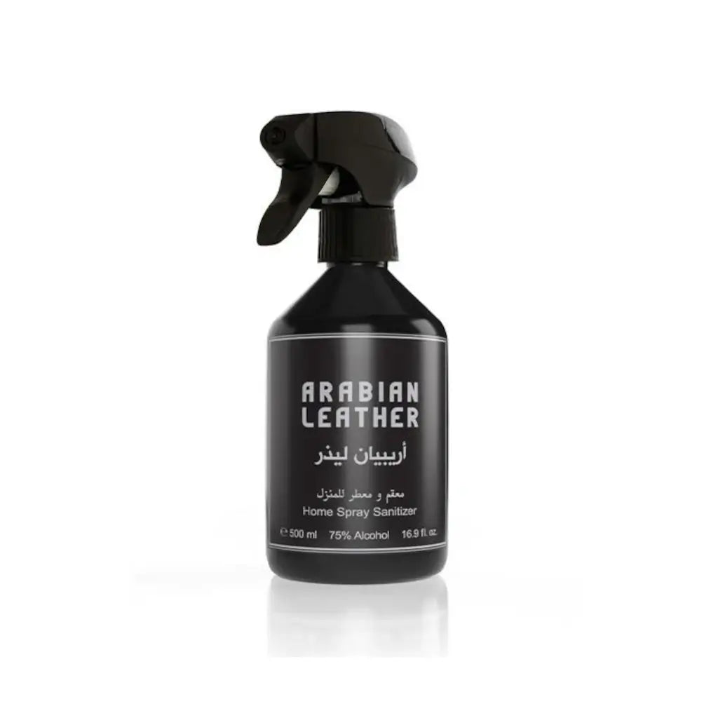 Arabian Leather Spray & Sanitizer 500ml - Premium Leather Cleaner & Disinfectant for Handbags, Shoes, Furniture - Odor Eliminator & Protection Spray for Home & Car Use