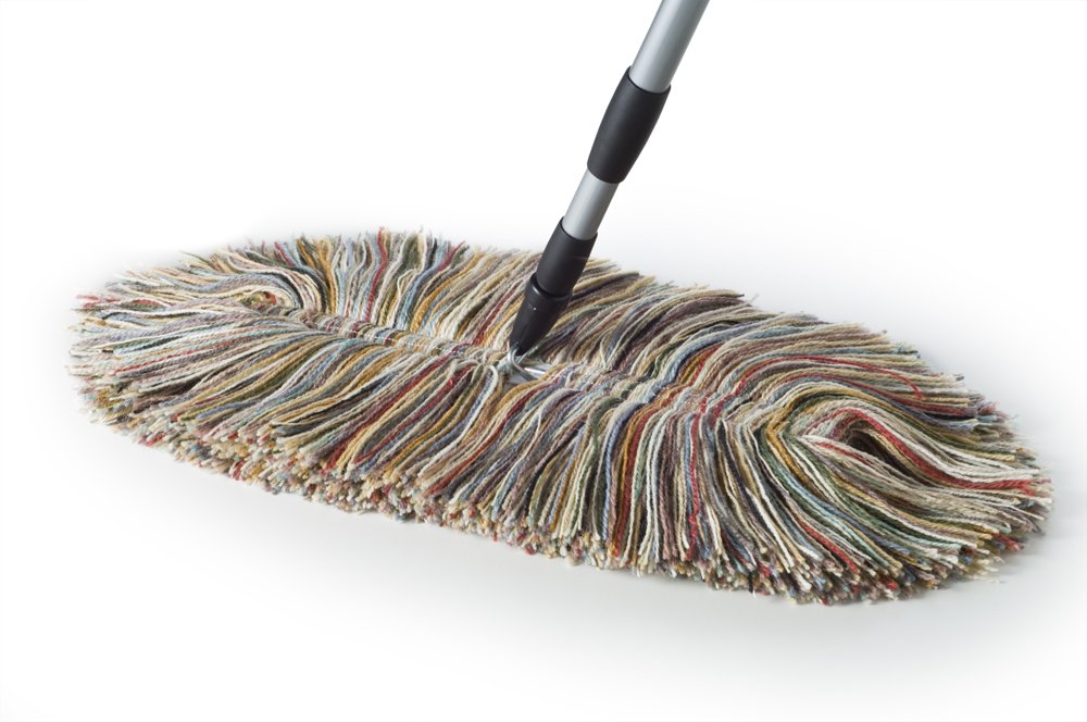 Premium Wooly Mammoth Dust Mop with Extendable Telescopic Handle | USA-Made | Perfect for Hardwood Floors, Tile & Pet Hair Removal | Home & Office Cleaning Essential