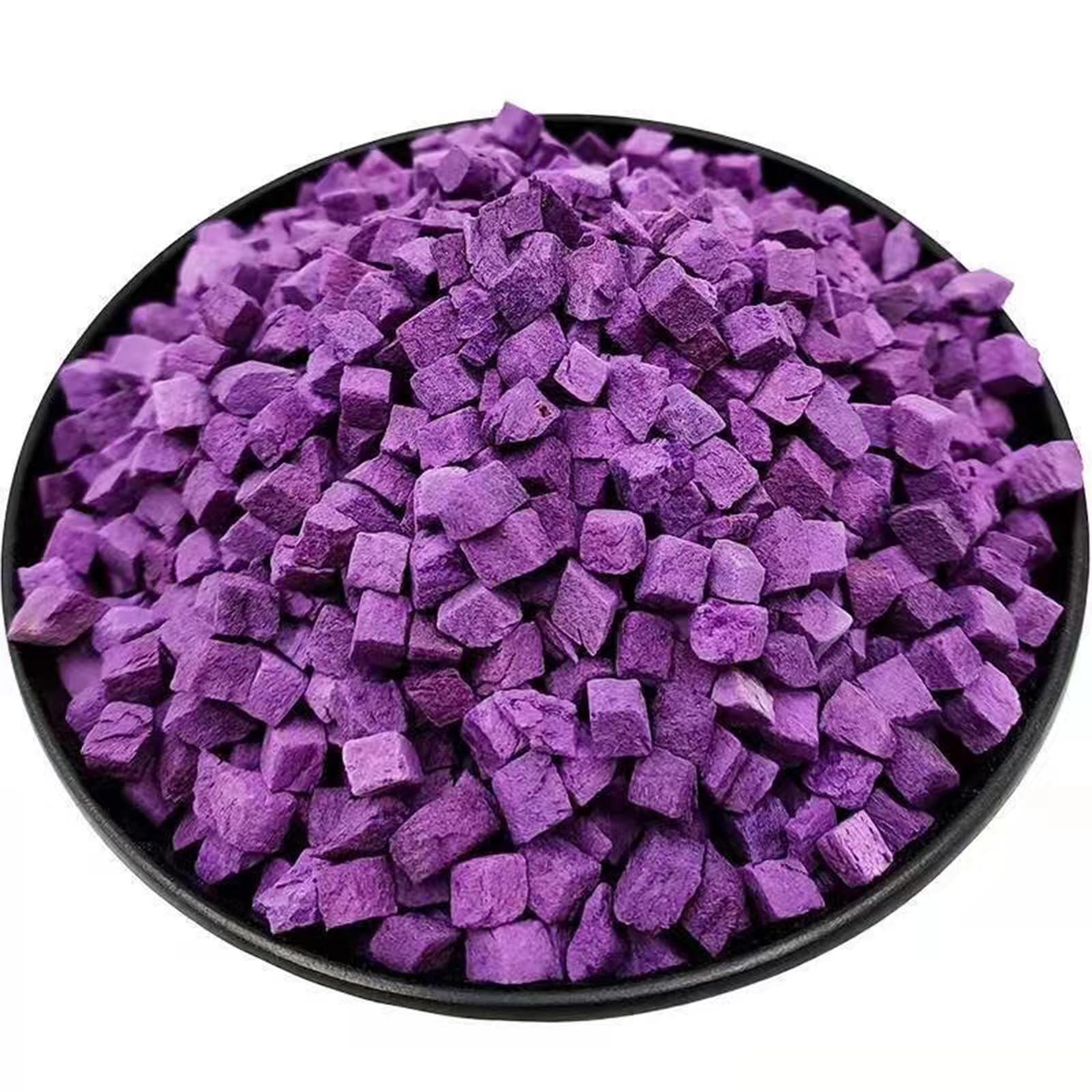 Organic Dried Purple Sweet Potatoes 3.5oz - Healthy Vegan Snack, Gluten-Free Dried Vegetables, All-Natural Sweet Potato Chips for Baking, Decorations & Porridge - Perfect for On-the-Go Snacking, Trail Mix & Healthy Breakfast Toppings