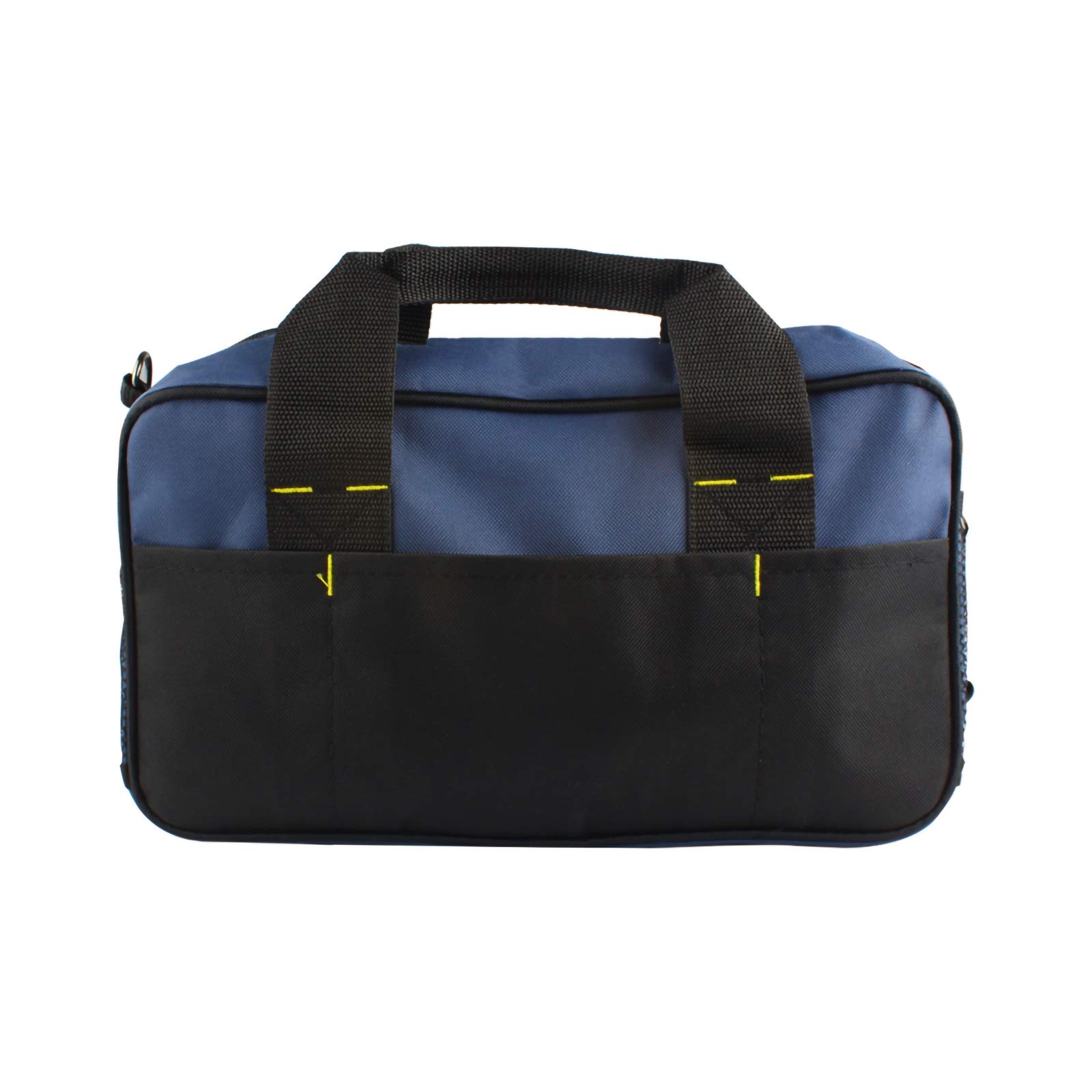 Andux Wide Mouth Tool Bag - Heavy Duty Storage Organizer for Electricians, Plumbers & DIY WJSNB-09 - Perfect for Job Sites, Home Garage & Workshop Organization