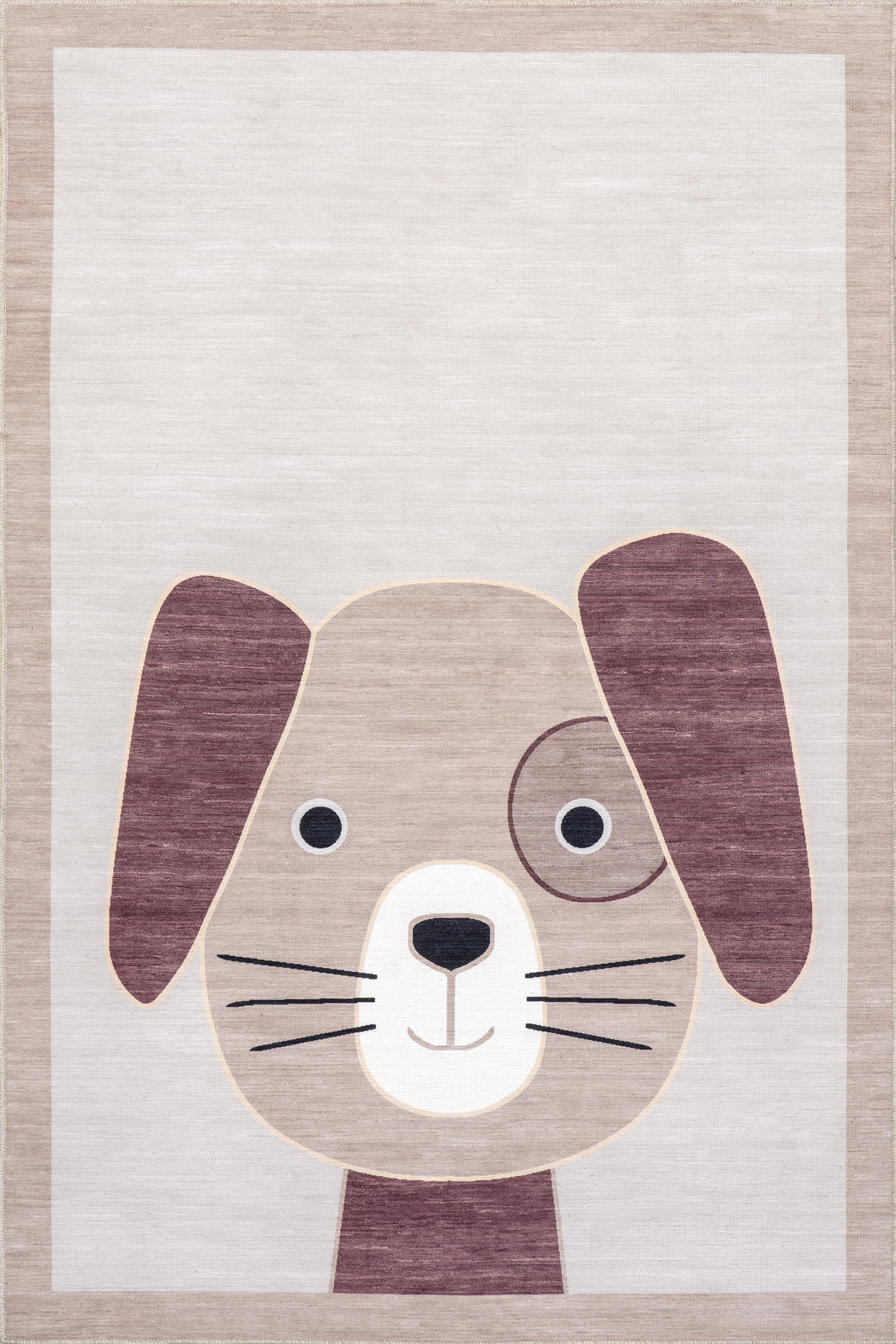 Carley Kids Puppy Washable Rug - Soft Non-Slip Play Mat for Toddlers & Children, Light Grey - Perfect for Nursery, Playroom & Bedroom Floors
