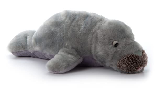 14 Inch Manatee Stuffed Animal Plush Toy - Soft Ocean Animal Plushie for Kids, Educational Wildlife Conservation Gift (Perfect for Bedtime, Nursery Decor & Marine Life Learning)