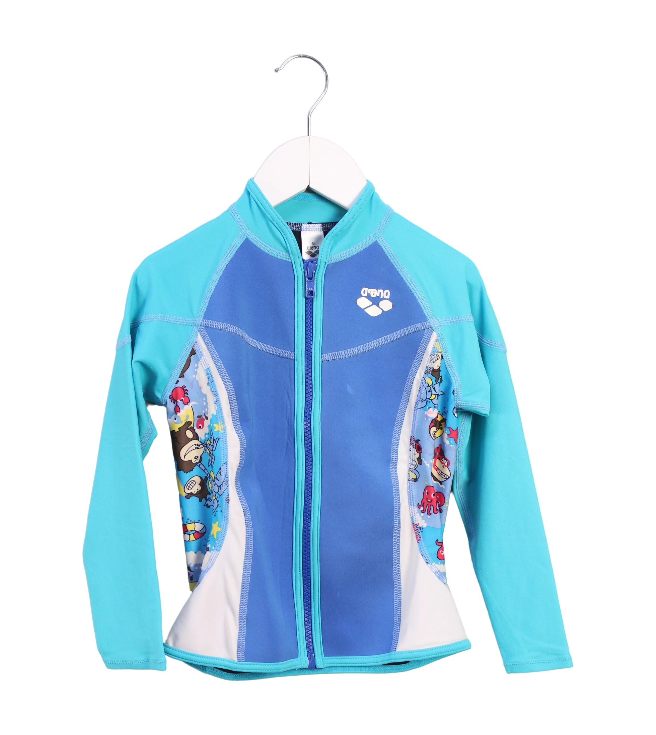 Arena Rash Guard for Kids Size 5T - UV Protection Swim Shirt for Boys & Girls - Perfect for Swimming, Surfing, and Beach Activities