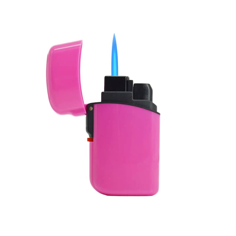Navpeak Mini Jet Torch Lighter - Refillable Butane Lighter for Candles & Outdoor Use (Pink)