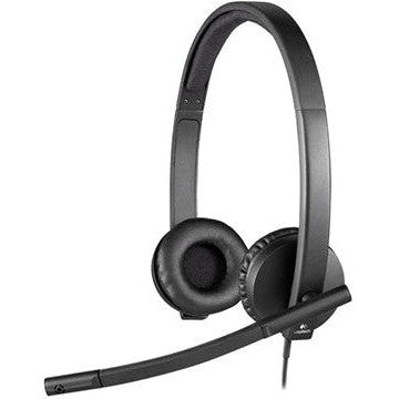 Logitech H570e USB Stereo Headset with Noise-Canceling Mic for PC, Laptop, Office & Online Meetings - Comfortable Over-Ear Design for Work from Home & Remote Learning