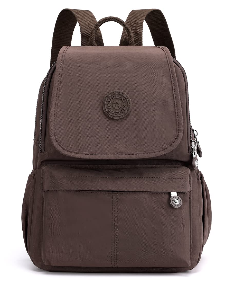 Women's Nylon Mini Backpack - Small Casual Purse for Teen Girls | Coffee Daypack for School & Travel