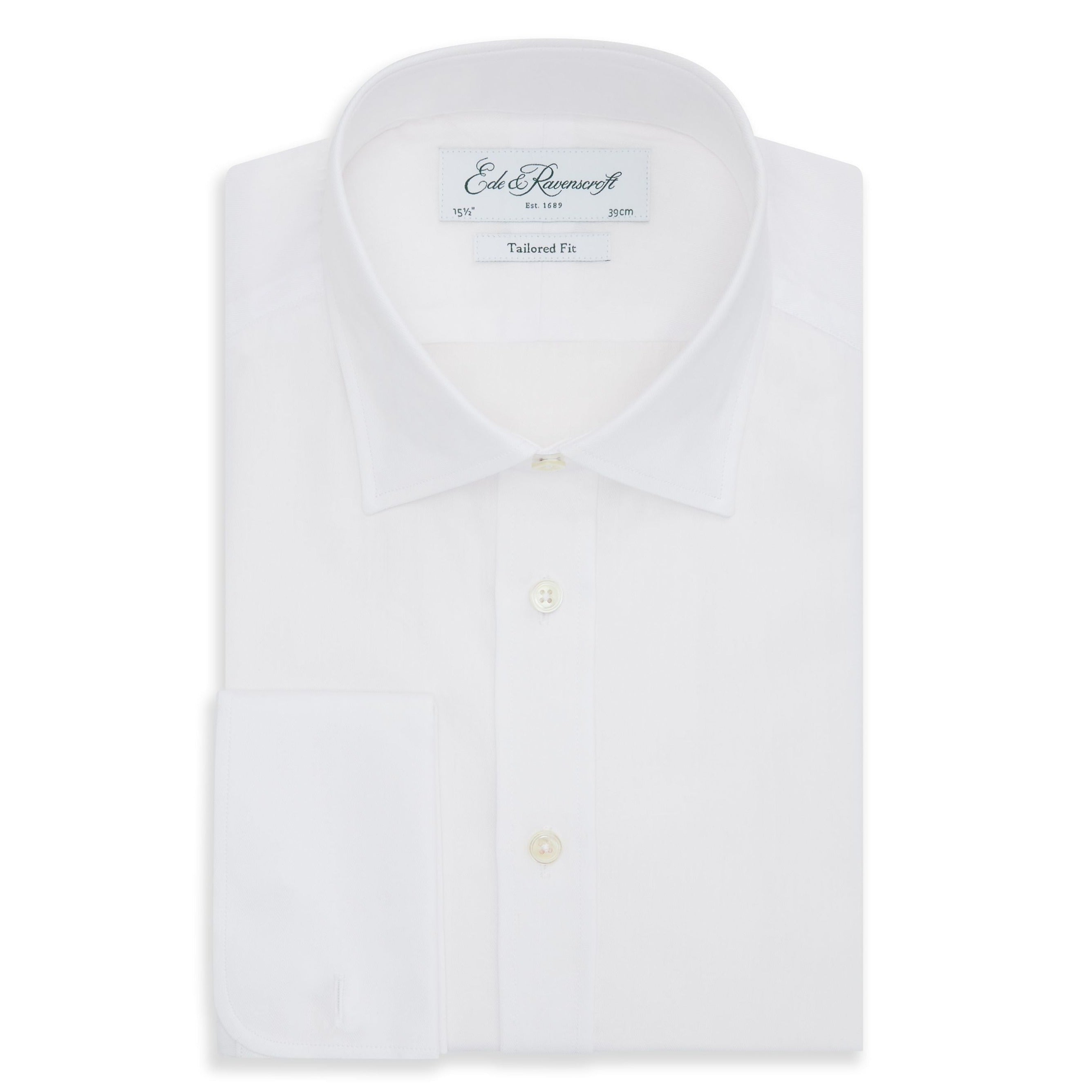 Andrew White Herringbone Shirt for Men - Classic Casual Button Down Oxford Shirt | Perfect for Office, Date Night & Weekend Outings