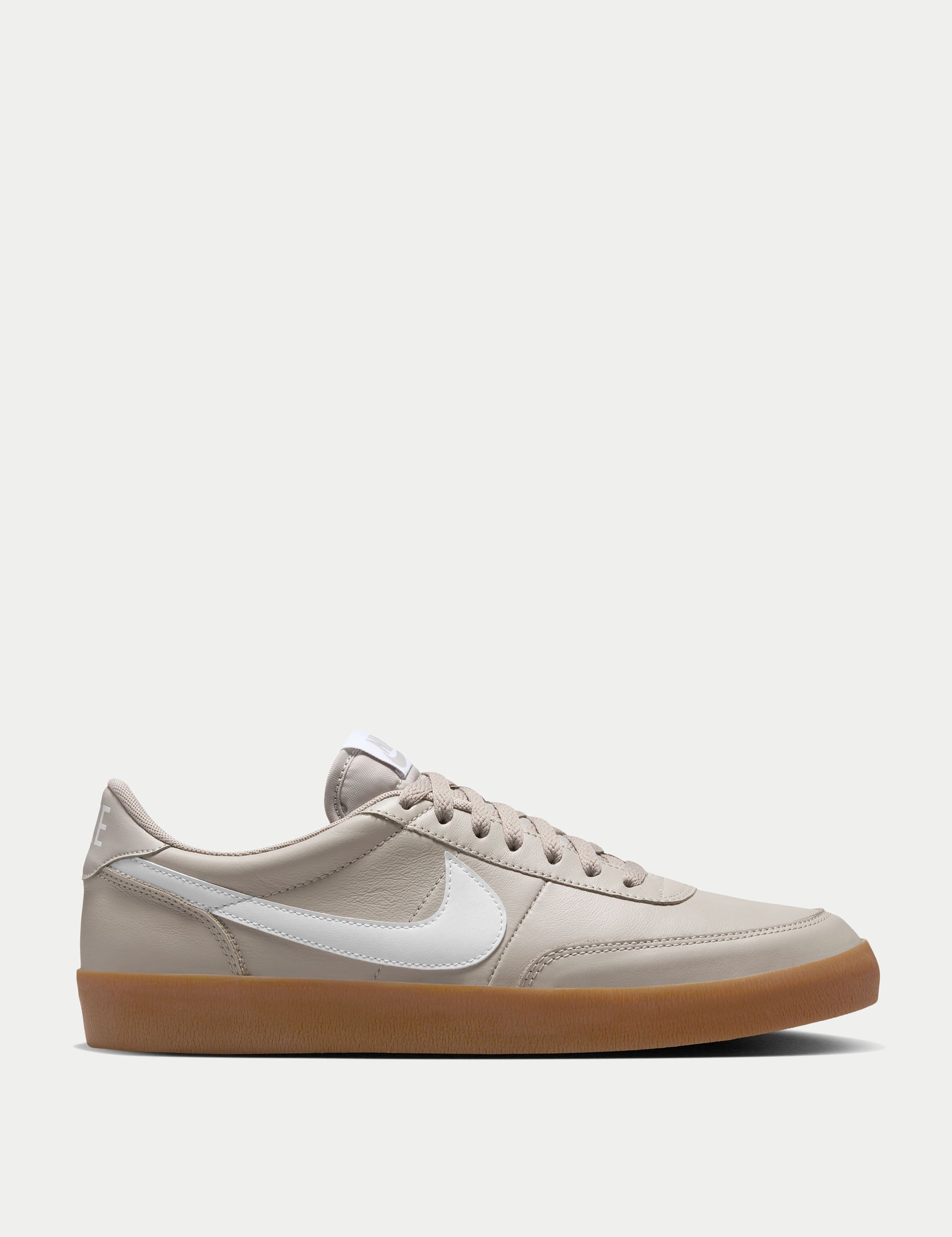 Nike Killshot 2 Leather Sneakers - College Grey/White/Gum Medium Brown | Casual Comfort Shoes for Men | Perfect for College Campus, Streetwear & Everyday Wear